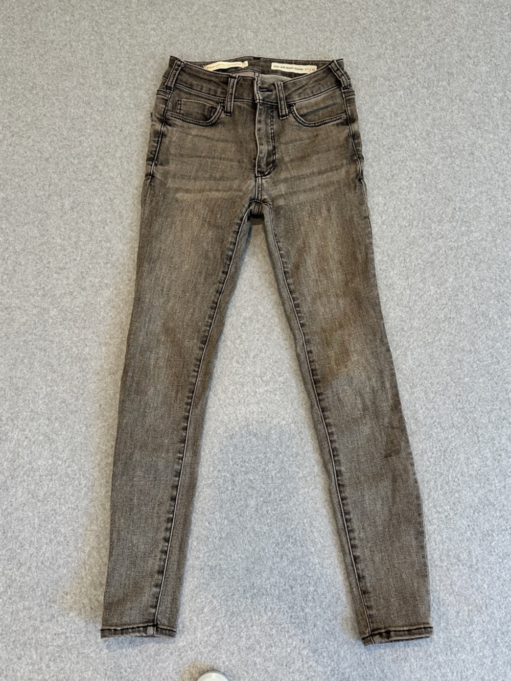 Pilcro High-Rise Denim Gray Wash Jeans